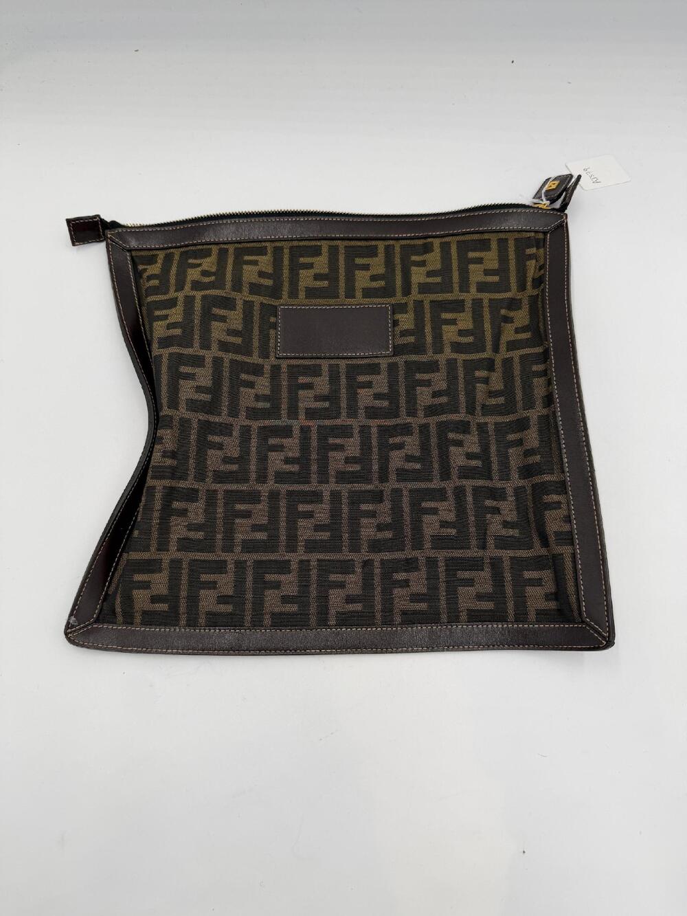 Fendi Zucca Square Clutch